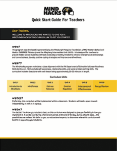 Quick Start Guide For Teachers